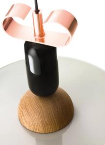 Il Fanale Závěsné svítidlo Bon Ton, N3, ø400mm Barva: Růžová, Barva komponentu: Mosaz