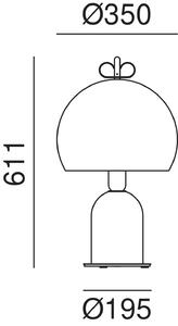 Il Fanale Stolní lampa Bon Ton, N4, ø350mm Barva: Růžová