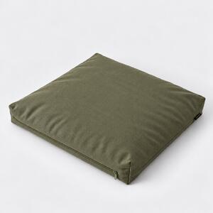 GADEO sedací polštář UNI khaki Výplň: špaldové slupky, Rozměry: 50x50 cm