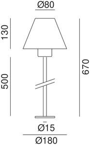 Il Fanale Venkovní stojací lampa FIORDO 670 mm