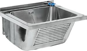 Umyvadlo KWC AR, SIRIUS, nerezová ocel, 520x270x490 mm, stedový odtok vody