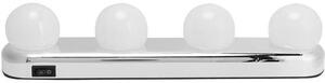 Kosmetické zrcadlo s osvětlením – 4 LED lampy – Stmívatelné osvětlení – Vhodné pro toaletní stolek – Osvětlení do ložnice – Snadná instalace – Moderní design