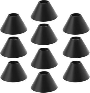 Gumové podložky pro pračky - 10 kusů - otvor M8 - protiskluzové - kuželové kroužky - černé - 25 mm x 10 mm x 14 mm - pant pro toaletní mísu