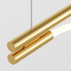 Luxusní zlaté, závěsné svítidlo Maytoni TAU, 140 cm, 21 W