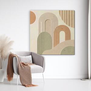 DUBLEZ | Dřevěný obraz v boho stylu - Casa | UV tisk, Premium
