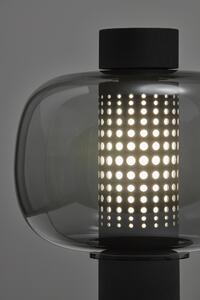 Designová lampa Brokis Bonbori Small PC1164 Povrch Montury: kov - černý matný komaxit, Barva skla: Šedá kouřová - transparentní sklo, Povrchová úprava skla: TRIAC - STANDARDNÍ VERZE