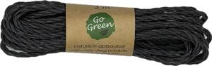 Dekorační provázek Go Green Cotton Cord – Anthracite Grey antracitový 3mm x 3m (6,-Kč/m)