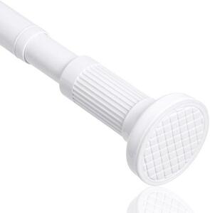Teleskopické tyče na závěsy Flintronic, výsuvné, 70-120 cm, bez nutnosti vrtání, teleskopická tyč na závěs do sprchy, nastavitelné tyče na závěsy do kuchyně, skříně, koupelny, u okna (průměr: 250 mm)