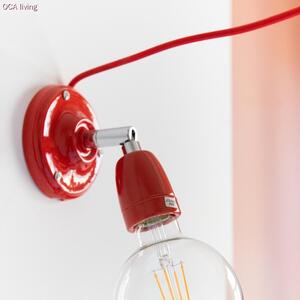Creative cables Fermaluce 90° color block nastavitelné barevné porcelánové svítidlo Barva: Červená