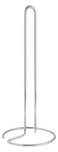 Ocelový stojan na papírové utěrky v leskle stříbrné barvě ø 14 cm Luxy – Metaltex