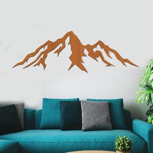 Dřevo života | Dřevěný obraz Horské vrcholky | Rozměry (cm): 60x20 | Barva: Třešeň