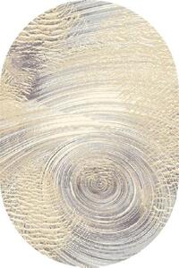 Agnella oválný vlněný koberec Isfahan Glomma Alabaster béžový modrý Rozměr: 160x240 cm