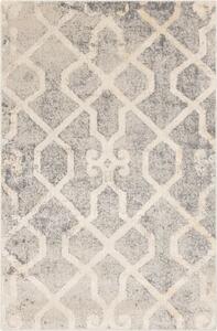 Agnella moderní vlněný koberec Isfahan M Nimfa Antracit geometrický šedý Rozměr: 133x180 cm