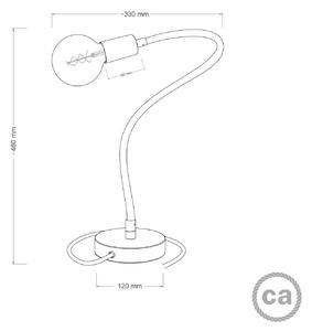 Creative cables Flexibilní stolní lampička Flex Barva: Matný chrom