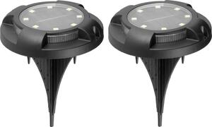 Lampa Solar Strend Pro Crater, 11x14 cm, 12 SMD LED, AA, 2 ks