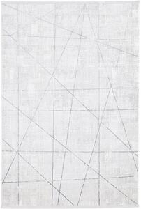 Makro Abra Kusový koberec Luna I Net Geometrický šedý krémový Rozměr: 80x150 cm