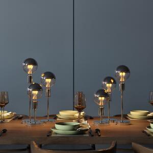 Creative cables Kovová stolní lampa Alzaluce Velikost: 20 cm, Barva: Chrom