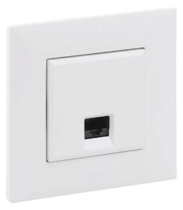 Legrand - Ethernetová zásuvka RJ45 s rámečkem NILOE STEP bílá