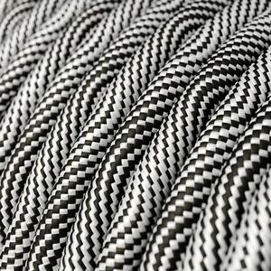 Creative cables Závěsné svítidlo s textilním kabelem a vroubkovanou hliníkovou objímkou pro stínidlo Barva: Měď