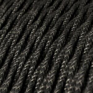 Creative cables Závěsné svítidlo se spirálovým textilním kabelem a hliníkovou objímkou Barva: Matný bronz