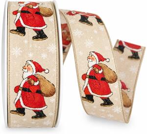 Stuha vánoční Santa’s Journey 40mm x 20m (5,-Kč/m)