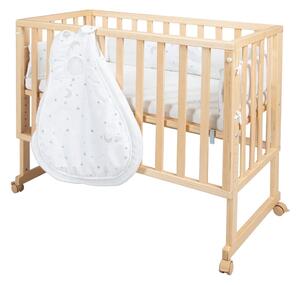 Postýlka na kolečkách 90x45 cm v přírodní barvě Star Magic – Roba