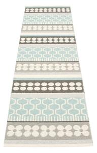 Šedo-tyrkysový vnitřní a venkovní běhoun 70x270 cm Asta Pale Turquoise – Pappelina
