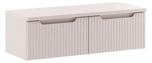 Comad Závěsná skříňka pod umyvadlo Nova Cashmere s deskou 100 cm kašmírová