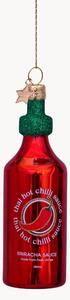 Ručně foukaná vánoční ozdoba Thai Hot Chili Sauce
