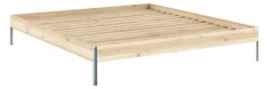 Dvoulůžková postel z borovicového dřeva s roštem v přírodní barvě 180x200 cm Core – Karup Design