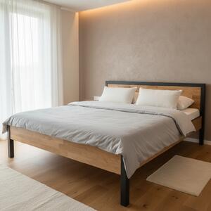 Nábytek ATIKA s.r.o. Kovová postel GENIUS 180x200 Antracit