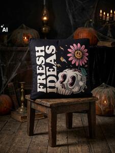 Sinsay - Dekorační polštář s motivem Halloweenu - černá