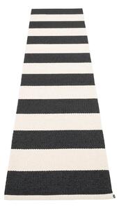 Černo-bílý vnitřní a venkovní běhoun 70x300 cm Bob Black Vanilla – Pappelina