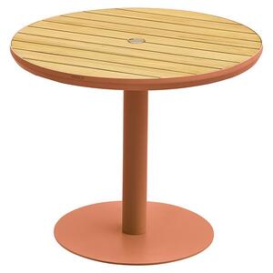 Zahradní jídelní stůl BALI 90 CM ORANGE Exteriér | Zahradní stoly