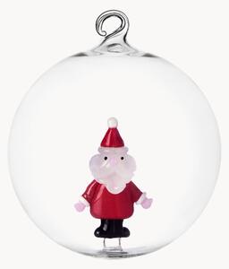 Ručně vyrobená skleněná ozdoba's figurkou Santa Clause Christmas Tales