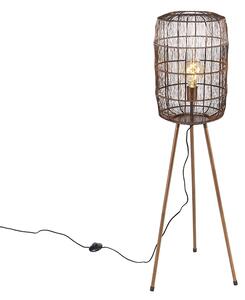 Moderní stojací lampa trojnožka měděná - Redo