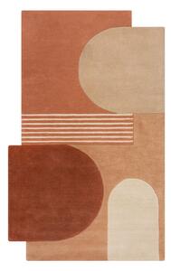 Ručně tkaný vlněný koberec v terakotové barvě 200x290 cm Lozenge Terracotta – Flair Rugs