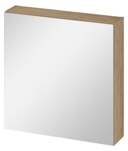 Cersanit Ovida skříňka 59.4x14.1x59.2 cm se zrcadlem dub S1058-015