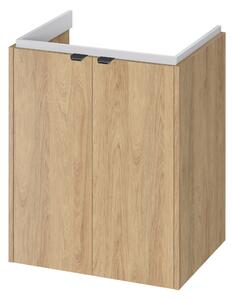 Cersanit Ovida skříňka 59.4x45x70 cm pod umyvadlo závěsná dub S1058-010