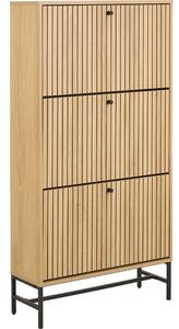 Výklopný botník v dekoru dubu v přírodní barvě 72x140x25 cm Albany – Actona
