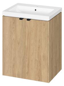 Cersanit Ovida umyvadla se skříňkou 60 cm dub S4047-005