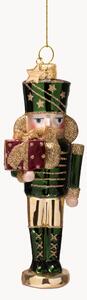 Ručně foukaná vánoční ozdoba Nutcracker