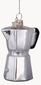 Ručně foukaná vánoční ozdoba Coffee Maker