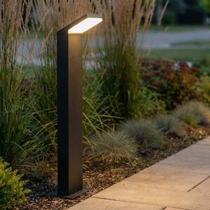Arcchio LED světlo na cestu Yolena, 100 cm, antracit, hliník, Černá, Hliník, Moderní