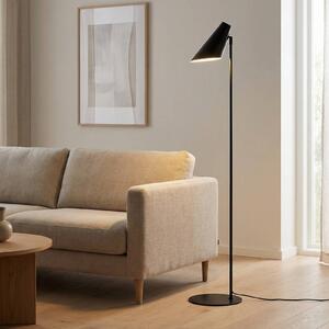 Dyberg Larsen Cale stojací lampa z kovu černá, Černá, Obývací pokoj / jídelna, kov, Skandinávský