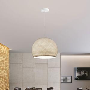 Creative cables Závěsná lampa se stínidlem kupole z PE vlákna, polyester Barva: Bílá, Průměr: S - Ø 31 Cm