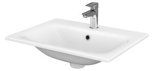 Cersanit Moduo umyvadlo 60x45 cm obdélníkový zápustný bílá lesk K116-043