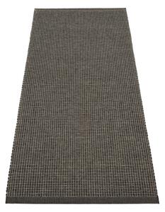 Antracitový vnitřní a venkovní běhoun 70x180 cm Emm Black Linen – Pappelina