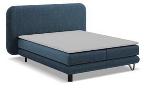 Modrá boxspring postel 140x200 cm Ilima – Makamii