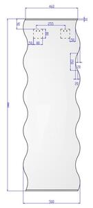 Amirro Joker Zrcadlo 50 x 150 cm vlnka s fazetou 150-500